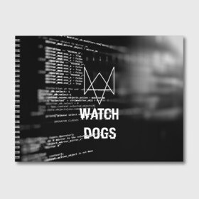 Альбом для рисования с принтом Wath dogs 2 Хакер в Новосибирске, 100% бумага
 | матовая бумага, плотность 200 мг. | game | wath dogs 2 | город | девушка | дрон | игры | компьютеры | маркус | пистолет | телефон | технологии | хакер