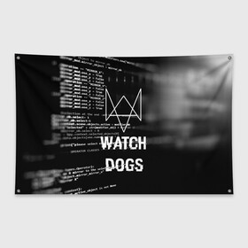 Флаг-баннер с принтом Wath dogs 2 Хакер в Новосибирске, 100% полиэстер | размер 67 х 109 см, плотность ткани — 95 г/м2; по краям флага есть четыре люверса для крепления | game | wath dogs 2 | город | девушка | дрон | игры | компьютеры | маркус | пистолет | телефон | технологии | хакер