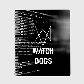 Тетрадь с принтом Wath dogs 2 Хакер в Новосибирске, 100% бумага | 48 листов, плотность листов — 60 г/м2, плотность картонной обложки — 250 г/м2. Листы скреплены сбоку удобной пружинной спиралью. Уголки страниц и обложки скругленные. Цвет линий — светло-серый
 | game | wath dogs 2 | город | девушка | дрон | игры | компьютеры | маркус | пистолет | телефон | технологии | хакер