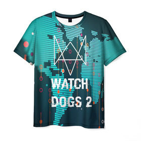 Мужская футболка 3D с принтом Watch Dogs 2 NETWORK HACK в Новосибирске, 100% полиэфир | прямой крой, круглый вырез горловины, длина до линии бедер | game | wath dogs 2 | город | девушка | дрон | игры | компьютеры | пистолет | телефон | технологии | хакер