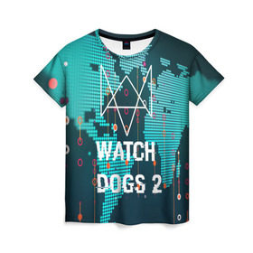 Женская футболка 3D с принтом Watch Dogs 2 NETWORK HACK в Новосибирске, 100% полиэфир ( синтетическое хлопкоподобное полотно) | прямой крой, круглый вырез горловины, длина до линии бедер | game | wath dogs 2 | город | девушка | дрон | игры | компьютеры | пистолет | телефон | технологии | хакер