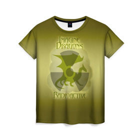 Женская футболка 3D с принтом Imagine Dragons, Radioactive в Новосибирске, 100% полиэфир ( синтетическое хлопкоподобное полотно) | прямой крой, круглый вырез горловины, длина до линии бедер | альтернативный | американская | группа | драгонс | имеджин | инди | индирок | поп | рок | электроник