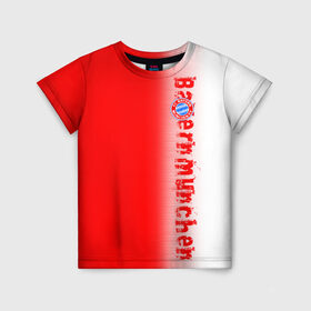 Детская футболка 3D с принтом FC Bayern 2018 Original в Новосибирске, 100% гипоаллергенный полиэфир | прямой крой, круглый вырез горловины, длина до линии бедер, чуть спущенное плечо, ткань немного тянется | Тематика изображения на принте: bayern | fly fc | бавария | спорт | футбольный клуб