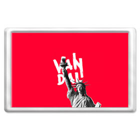 Магнит 45*70 с принтом Vandal в Новосибирске, Пластик | Размер: 78*52 мм; Размер печати: 70*45 | america | art | brush | graffiti | hooligan | picture | vandal | vandalism | америка | вандал | вандализм | граффити | кисть | краска | надпись | рисунок | свобода | статуя | статуя свободы | хулиган