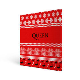 Холст квадратный с принтом Праздничный Queen в Новосибирске, 100% ПВХ |  | paul rodg | queen | quen | брайан мэй | глэм | группа | джон дикон | знак | квин | королева | красный | куин | меркури | меркьюри | мэркури | надпись | новогодний | новый год | поп | праздник | роджер тейлор