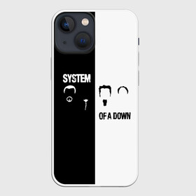 Чехол для iPhone 13 mini с принтом System of a Down в Новосибирске,  |  | soad | soil | system of a down | группа | дав | дарон малакян | джон долмаян | метал | ню | оф | рок | серж танкян | систем | соад | сод | соэд | шаво одаджян | э доун
