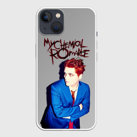 Чехол для iPhone 13 с принтом My Chemical Romance в Новосибирске,  |  | gerard way | mcr | my chemical romance | альтернативный | группа | джерард уэй | май кемикал романс | мкр | мой химический роман | мхр | мцр | панк | поп | поппанк | рок | рэй торо