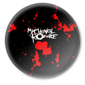 Значок с принтом My Chemical Romance в Новосибирске,  металл | круглая форма, металлическая застежка в виде булавки | gerard way | mcr | my chemical romance | альтернативный | группа | джерард уэй | май кемикал романс | мкр | мой химический роман | мхр | мцр | панк | поп | поппанк | рок | рэй торо