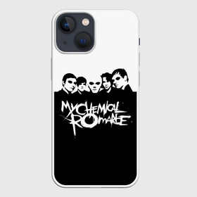 Чехол для iPhone 13 mini с принтом My Chemical Romance в Новосибирске,  |  | gerard way | mcr | my chemical romance | альтернативный | группа | джерард уэй | май кемикал романс | мкр | мой химический роман | мхр | мцр | панк | поп | поппанк | рок | рэй торо