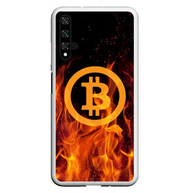 Чехол для Honor 20 с принтом BITCOIN FIRE в Новосибирске, Силикон | Область печати: задняя сторона чехла, без боковых панелей | bitcoin | btc | coin | crypto | ethereum | money | orange | биткоин | валюта | деньги | известные | криптовалюта | логотип | монета | надписи.cash | оранжевый | цвет | цифровое золото | эфир