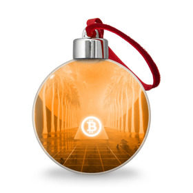 Ёлочный шар с принтом BITCOIN в Новосибирске, Пластик | Диаметр: 77 мм | bitcoin | btc | coin | crypto | ethereum | money | orange | биткоин | валюта | деньги | известные | криптовалюта | логотип | монета | надписи.cash | оранжевый | цвет | цифровое золото | эфир