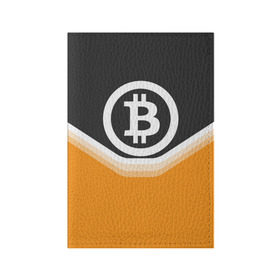 Обложка для паспорта матовая кожа с принтом BITCOIN UNIFORM в Новосибирске, натуральная матовая кожа | размер 19,3 х 13,7 см; прозрачные пластиковые крепления | bitcoin | btc | coin | crypto | ethereum | money | orange | биткоин | валюта | деньги | известные | криптовалюта | логотип | монета | надписи.cash | оранжевый | цвет | цифровое золото | эфир