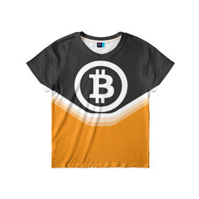 Детская футболка 3D с принтом BITCOIN UNIFORM в Новосибирске, 100% гипоаллергенный полиэфир | прямой крой, круглый вырез горловины, длина до линии бедер, чуть спущенное плечо, ткань немного тянется | bitcoin | btc | coin | crypto | ethereum | money | orange | биткоин | валюта | деньги | известные | криптовалюта | логотип | монета | надписи.cash | оранжевый | цвет | цифровое золото | эфир