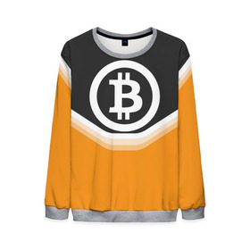 Мужской свитшот 3D с принтом BITCOIN UNIFORM в Новосибирске, 100% полиэстер с мягким внутренним слоем | круглый вырез горловины, мягкая резинка на манжетах и поясе, свободная посадка по фигуре | bitcoin | btc | coin | crypto | ethereum | money | orange | биткоин | валюта | деньги | известные | криптовалюта | логотип | монета | надписи.cash | оранжевый | цвет | цифровое золото | эфир