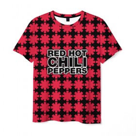 Мужская футболка 3D с принтом Red Hot Chili Peppers в Новосибирске, 100% полиэфир | прямой крой, круглый вырез горловины, длина до линии бедер | 