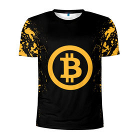 Мужская футболка 3D спортивная с принтом BITCOIN в Новосибирске, 100% полиэстер с улучшенными характеристиками | приталенный силуэт, круглая горловина, широкие плечи, сужается к линии бедра | bitcoin | btc | coin | crypto | ethereum | miner | mining | money | orange | биткоин | валюта | деньги | известные | криптовалюта | логотип | майнер | майнинг | монета | надписи.cash | оранжевый | цвет | цифровое золото | эфир