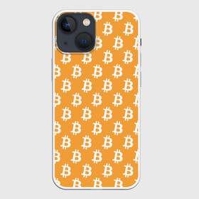 Чехол для iPhone 13 mini с принтом Bitcoin в Новосибирске,  |  | bitcoin | биткоин | деньги