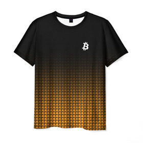 Мужская футболка 3D с принтом BITCOIN в Новосибирске, 100% полиэфир | прямой крой, круглый вырез горловины, длина до линии бедер | bitcoin | btc | coin | crypto | money | биткоин | валюта | деньги | криптовалюта | цифровое золото