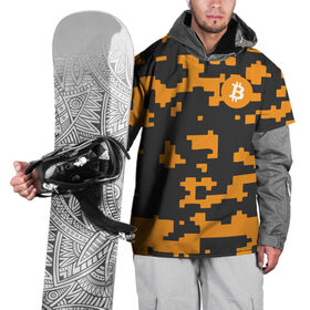 Накидка на куртку 3D с принтом BITCOIN в Новосибирске, 100% полиэстер |  | Тематика изображения на принте: bitcoin | btc | crypto | биткоин | валюта | деньги | криптовалюта | цифровое золото