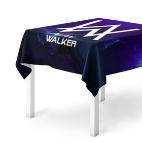 Скатерть 3D с принтом Alan Walker SPACE COLLECTION в Новосибирске, 100% полиэстер (ткань не мнется и не растягивается) | Размер: 150*150 см | Тематика изображения на принте: alan walker | club | music | абстракция | клубная музыка | космос | краски | музыка