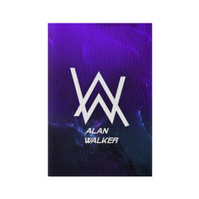 Обложка для паспорта матовая кожа с принтом Alan Walker SPACE COLLECTION в Новосибирске, натуральная матовая кожа | размер 19,3 х 13,7 см; прозрачные пластиковые крепления | Тематика изображения на принте: alan walker | club | music | абстракция | клубная музыка | космос | краски | музыка