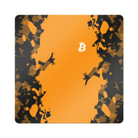 Магнит виниловый Квадрат с принтом BITCOIN в Новосибирске, полимерный материал с магнитным слоем | размер 9*9 см, закругленные углы | bitcoin | btc | crypto | биткоин | валюта | деньги | криптовалюта | цифровое золото