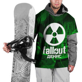 Накидка на куртку 3D с принтом FALLOUT ДЕНИС в Новосибирске, 100% полиэстер |  | fallout 4 | game | logo fallout | nuka kola | денис | игры | имены | мутанты | надписи | питбой | пустошь | радиация | убежище 101