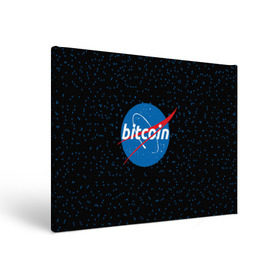 Холст прямоугольный с принтом BITCOIN в стиле NASA в Новосибирске, 100% ПВХ |  | bitcoin | btc | crypto | биткоин | валюта | деньги | криптовалюта | майнер | майнинг | цифровое золото