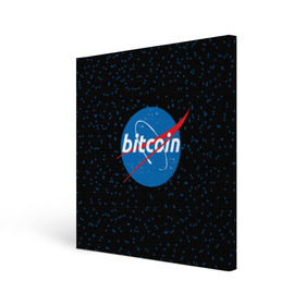 Холст квадратный с принтом BITCOIN в стиле NASA в Новосибирске, 100% ПВХ |  | Тематика изображения на принте: bitcoin | btc | crypto | биткоин | валюта | деньги | криптовалюта | майнер | майнинг | цифровое золото