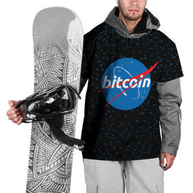 Накидка на куртку 3D с принтом BITCOIN в стиле NASA в Новосибирске, 100% полиэстер |  | Тематика изображения на принте: bitcoin | btc | crypto | биткоин | валюта | деньги | криптовалюта | майнер | майнинг | цифровое золото