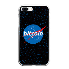 Чехол для iPhone 7Plus/8 Plus матовый с принтом BITCOIN в стиле NASA в Новосибирске, Силикон | Область печати: задняя сторона чехла, без боковых панелей | bitcoin | btc | crypto | биткоин | валюта | деньги | криптовалюта | майнер | майнинг | цифровое золото