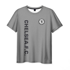 Мужская футболка 3D с принтом Chelsea Uniform в Новосибирске, 100% полиэфир | прямой крой, круглый вырез горловины, длина до линии бедер | chelsea | fc | спорт | спортивные | футбол | футбольный клуб | челси