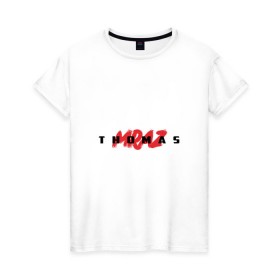 Женская футболка хлопок с принтом Thomas Mraz в Новосибирске, 100% хлопок | прямой крой, круглый вырез горловины, длина до линии бедер, слегка спущенное плечо | thomas mraz | томас | тхомас
