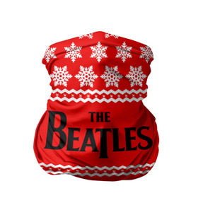 Бандана-труба 3D с принтом Праздничный The Beatles в Новосибирске, 100% полиэстер, ткань с особыми свойствами — Activecool | плотность 150‒180 г/м2; хорошо тянется, но сохраняет форму | beatles | the beatles | бител | битлз | битлс | битлы | группа | джон леннон | джордж харрисон | жуки | знак | красный | ливерпульская четвёрка | мерсибит | надпись | новогодний | новый год | пол маккартни | поп