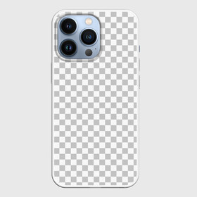 Чехол для iPhone 13 Pro с принтом Прозрачность в Новосибирске,  |  | opacity | photoshop | transparent | белый | дизайнер | квадратики | клетки | паттрен | прозрачный | серый | фотошоп