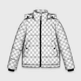 Зимняя куртка для мальчиков 3D с принтом Прозрачность в Новосибирске, ткань верха — 100% полиэстер; подклад — 100% полиэстер, утеплитель — 100% полиэстер | длина ниже бедра, удлиненная спинка, воротник стойка и отстегивающийся капюшон. Есть боковые карманы с листочкой на кнопках, утяжки по низу изделия и внутренний карман на молнии. 

Предусмотрены светоотражающий принт на спинке, радужный светоотражающий элемент на пуллере молнии и на резинке для утяжки | opacity | photoshop | transparent | белый | дизайнер | квадратики | клетки | паттрен | прозрачный | серый | фотошоп