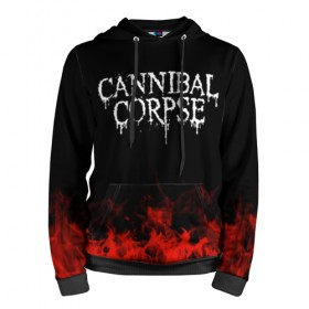 Мужская толстовка 3D с принтом Cannibal Corpse в Новосибирске, 100% полиэстер | двухслойный капюшон со шнурком для регулировки, мягкие манжеты на рукавах и по низу толстовки, спереди карман-кенгуру с мягким внутренним слоем. | band | cannibal corpse | metal | music | rock | атрибутика | группа | метал | музыка | рок