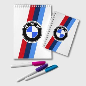 Блокнот с принтом BMW M SPORT в Новосибирске, 100% бумага | 48 листов, плотность листов — 60 г/м2, плотность картонной обложки — 250 г/м2. Листы скреплены удобной пружинной спиралью. Цвет линий — светло-серый
 | bmw | bmw motorsport | bmw performance | carbon | m | motorsport | performance | sport | бмв | карбон | моторспорт | спорт