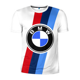 Мужская футболка 3D спортивная с принтом BMW 2018 M Sport в Новосибирске, 100% полиэстер с улучшенными характеристиками | приталенный силуэт, круглая горловина, широкие плечи, сужается к линии бедра | bmw | bmw motorsport | bmw performance | carbon | m | motorsport | performance | sport | бмв | карбон | моторспорт | спорт