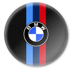Значок с принтом BMW Motorsport Carbon в Новосибирске,  металл | круглая форма, металлическая застежка в виде булавки | bmw | bmw motorsport | bmw performance | carbon | m | motorsport | performance | sport | бмв | карбон | моторспорт | спорт