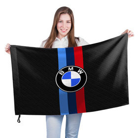 Флаг 3D с принтом BMW Motorsport Carbon в Новосибирске, 100% полиэстер | плотность ткани — 95 г/м2, размер — 67 х 109 см. Принт наносится с одной стороны | bmw | bmw motorsport | bmw performance | carbon | m | motorsport | performance | sport | бмв | карбон | моторспорт | спорт