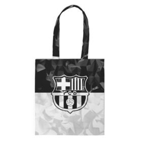 Сумка 3D повседневная с принтом FC Barca Black Collection в Новосибирске, 100% полиэстер | Плотность: 200 г/м2; Размер: 34×35 см; Высота лямок: 30 см | fc barcelona | fcb | барселона | спорт | спортивные | футбол | футбольный клуб