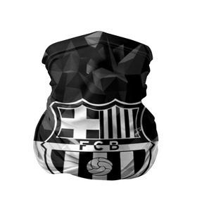 Бандана-труба 3D с принтом FC Barca Black Collection в Новосибирске, 100% полиэстер, ткань с особыми свойствами — Activecool | плотность 150‒180 г/м2; хорошо тянется, но сохраняет форму | Тематика изображения на принте: fc barcelona | fcb | барселона | спорт | спортивные | футбол | футбольный клуб