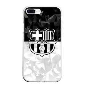 Чехол для iPhone 7Plus/8 Plus матовый с принтом FC Barca Black Collection в Новосибирске, Силикон | Область печати: задняя сторона чехла, без боковых панелей | fc barcelona | fcb | барселона | спорт | спортивные | футбол | футбольный клуб