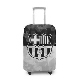 Чехол для чемодана 3D с принтом FC Barca Black Collection в Новосибирске, 86% полиэфир, 14% спандекс | двустороннее нанесение принта, прорези для ручек и колес | fc barcelona | fcb | барселона | спорт | спортивные | футбол | футбольный клуб