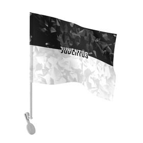 Флаг для автомобиля с принтом Juventus Black Collection в Новосибирске, 100% полиэстер | Размер: 30*21 см | juventus | спорт | спортивные | футбол | футбольный клуб | ювентус