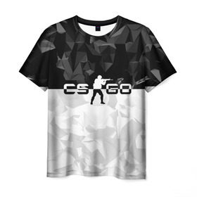 Мужская футболка 3D с принтом CS GO Black Collection в Новосибирске, 100% полиэфир | прямой крой, круглый вырез горловины, длина до линии бедер | counter strike | cs | cs go | global | go.offensive | шутер