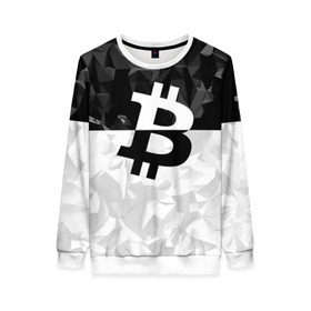 Женский свитшот 3D с принтом BITCOIN Black Collection в Новосибирске, 100% полиэстер с мягким внутренним слоем | круглый вырез горловины, мягкая резинка на манжетах и поясе, свободная посадка по фигуре | bitcoin | btc | crypto | miner | mining | биткоин | валюта | деньги | криптовалюта | майнинг | цифровое золото