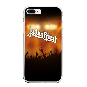 Чехол для iPhone 7Plus/8 Plus матовый с принтом Judas Priest в Новосибирске, Силикон | Область печати: задняя сторона чехла, без боковых панелей | band | judas priest | metal | music | rock | атрибутика | метал | музыка | рок