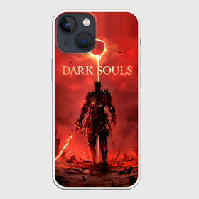 Чехол для iPhone 13 mini с принтом Dark Souls в Новосибирске,  |  | dark souls | praise the sun | you died | дарк соулс